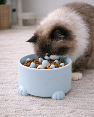 Gamelle 2en1 surélevée et anti glouton