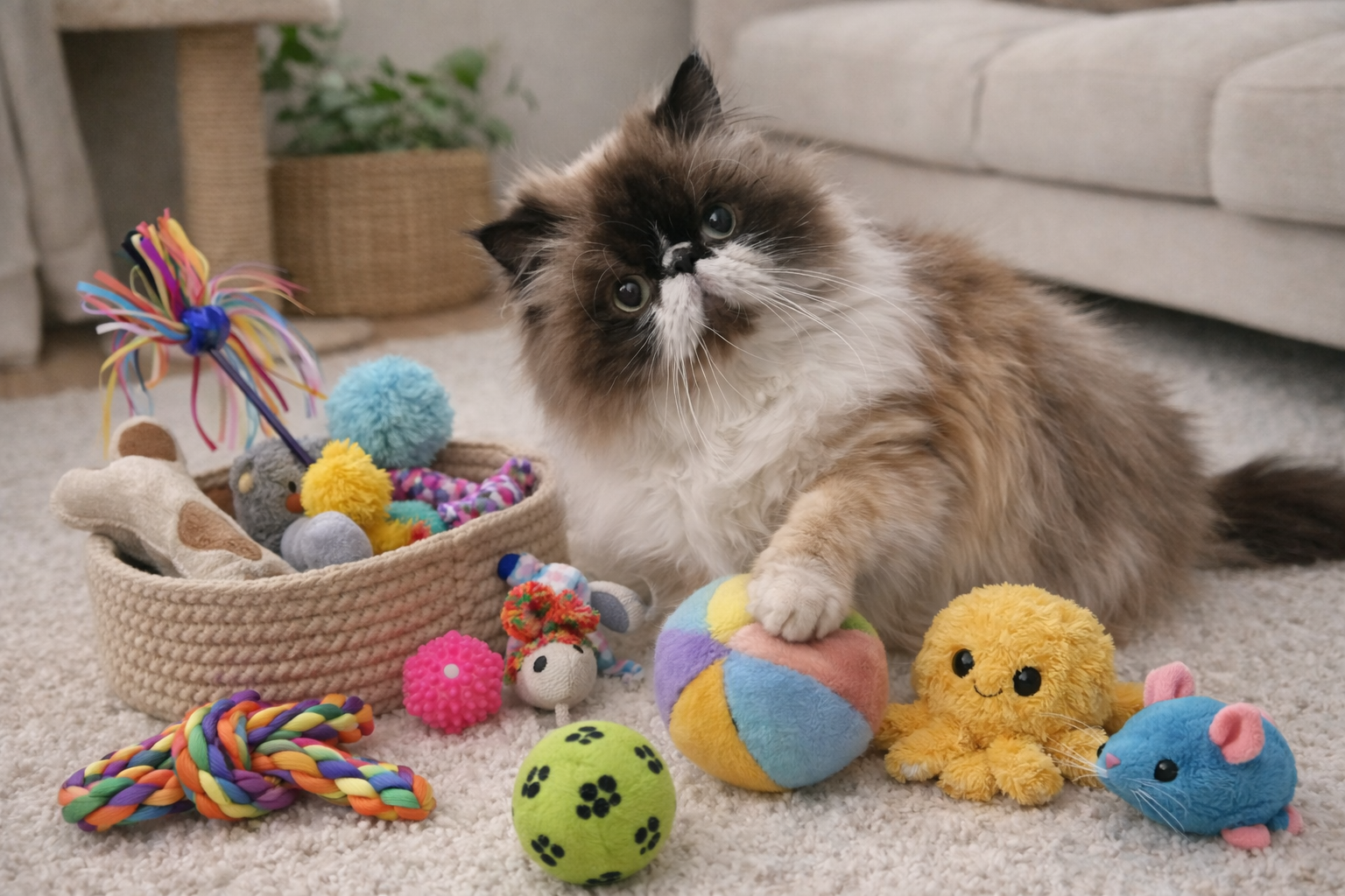 Collection Chat - Chaton sur son arbre à chat