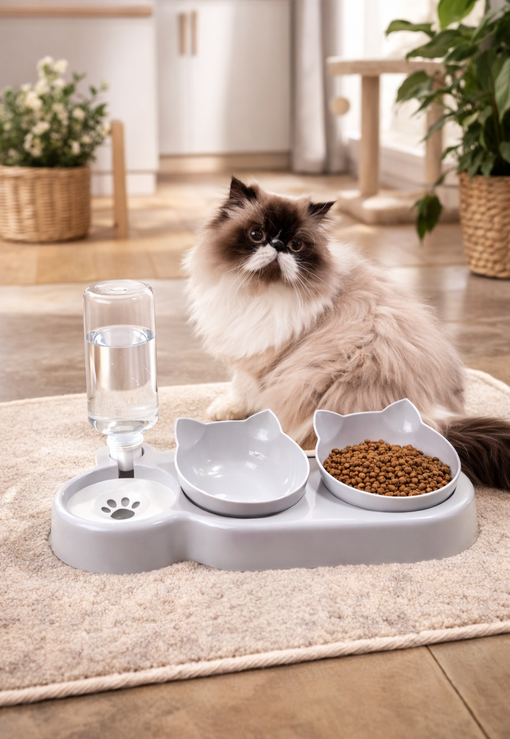 Gamelle pour chat 3 en 1