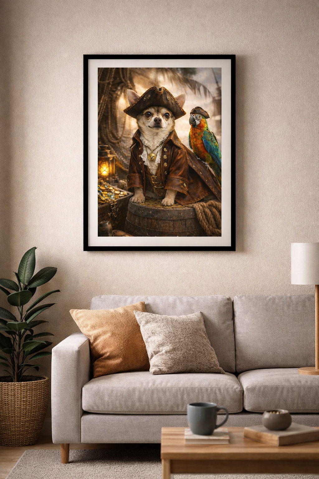 Toile imprimée chat princesse