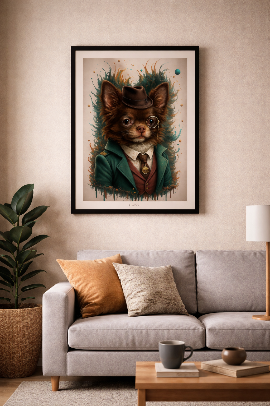 Toile chihuahua sherlock holmes